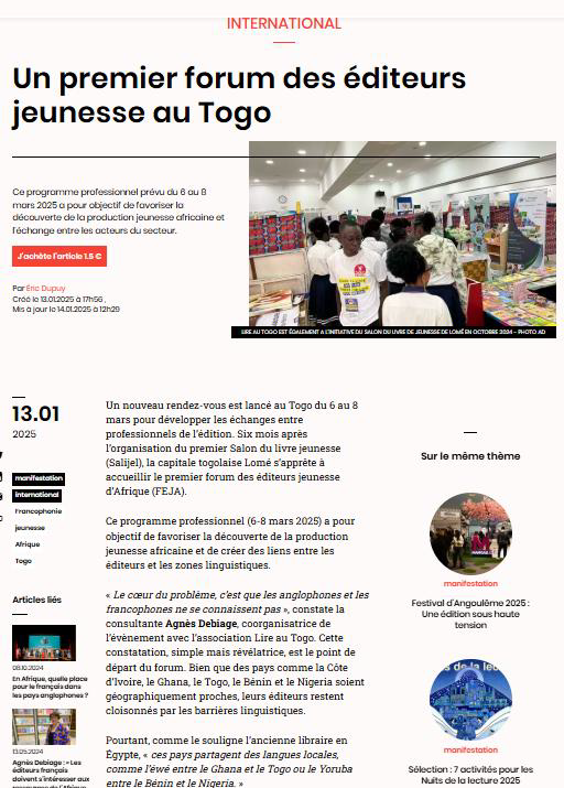 Livres Hebdo FEJA 1
